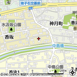 愛知県名古屋市名東区香坂1404周辺の地図