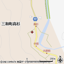 京都府福知山市三和町高杉321周辺の地図