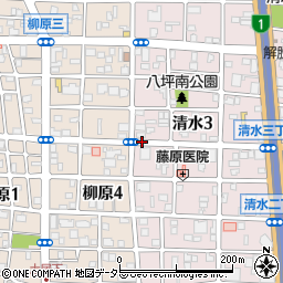 元柳原町周辺の地図