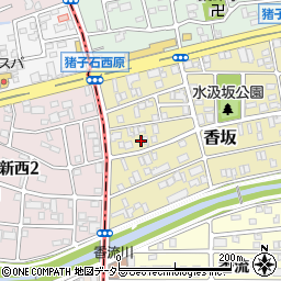 愛知県名古屋市名東区香坂526周辺の地図