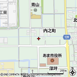 愛知県あま市七宝町沖之島内之町57周辺の地図
