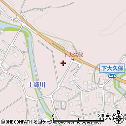京都府船井郡京丹波町下大久保周辺の地図