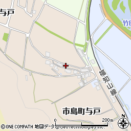 兵庫県丹波市市島町与戸593-1周辺の地図