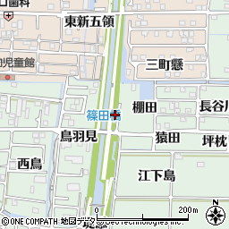 愛知県あま市篠田（堤添）周辺の地図