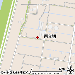 愛知県愛西市早尾町（西立切）周辺の地図