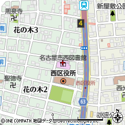 名古屋市西文化小劇場周辺の地図