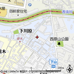 愛知県長久手市下川原14-29周辺の地図