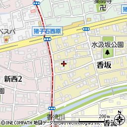 愛知県名古屋市名東区香坂503周辺の地図