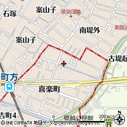 愛知県津島市喜楽町45-7周辺の地図