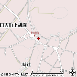 京都府南丹市日吉町上胡麻黒ブク周辺の地図