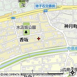 愛知県名古屋市名東区香坂1615周辺の地図