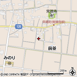 愛知県愛西市早尾町前並90周辺の地図