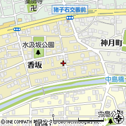愛知県名古屋市名東区香坂1614周辺の地図