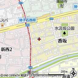 愛知県名古屋市名東区香坂505周辺の地図