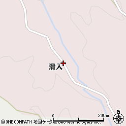 愛知県豊田市日下部町滑入周辺の地図