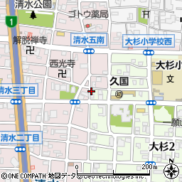 リパーク名古屋大杉３丁目駐車場周辺の地図