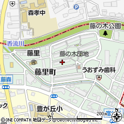 愛知県名古屋市名東区藤里町1201周辺の地図