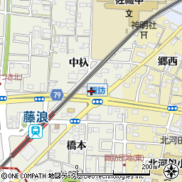 カースタレンタカー愛西藤浪駅前店周辺の地図