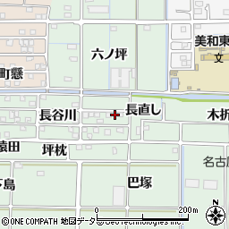 愛知県あま市篠田（長直し）周辺の地図