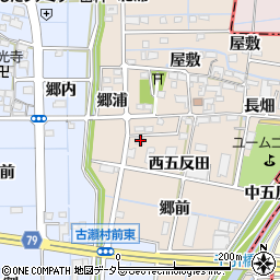 愛知県愛西市千引町郷前22周辺の地図
