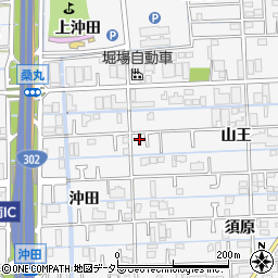 愛知県あま市甚目寺山王62周辺の地図
