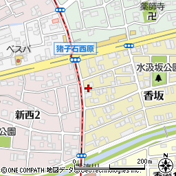 愛知県名古屋市名東区香坂401周辺の地図