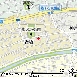 愛知県名古屋市名東区香坂1608周辺の地図