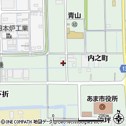 愛知県あま市七宝町沖之島内之町40周辺の地図
