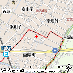 愛知県津島市喜楽町45-2周辺の地図