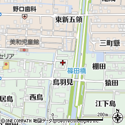 愛知県あま市篠田鳥羽見周辺の地図