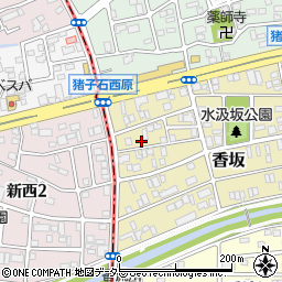 愛知県名古屋市名東区香坂415周辺の地図