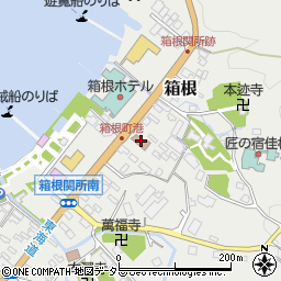 箱根町郵便局周辺の地図