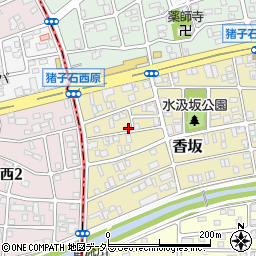 愛知県名古屋市名東区香坂412周辺の地図