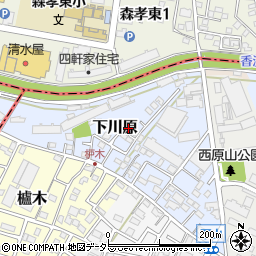 愛知県長久手市下川原1-60周辺の地図
