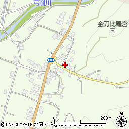 京都府京都市右京区京北下弓削町町チ周辺の地図