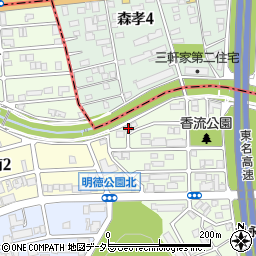 愛知県名古屋市名東区藤森西町104周辺の地図