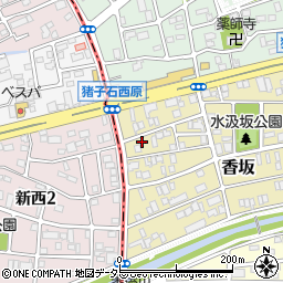愛知県名古屋市名東区香坂404周辺の地図