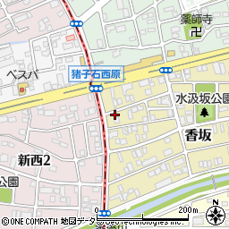愛知県名古屋市名東区香坂402周辺の地図