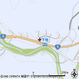 京都府京丹波町（船井郡）上大久保（下地）周辺の地図