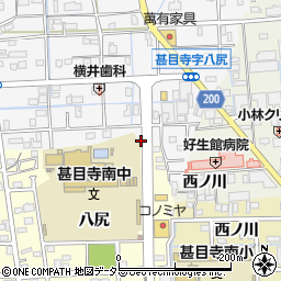 愛知県あま市甚目寺八尻114-2周辺の地図