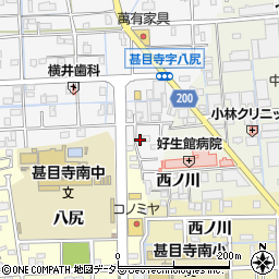 愛知県あま市甚目寺八尻119周辺の地図
