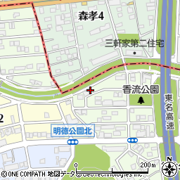 愛知県名古屋市名東区藤森西町105周辺の地図