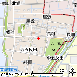 愛知県愛西市千引町（中五反田）周辺の地図