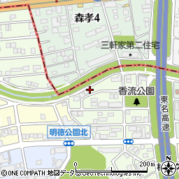 愛知県名古屋市名東区藤森西町106周辺の地図