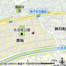 愛知県名古屋市名東区香坂908周辺の地図