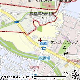 愛知県長久手市西原周辺の地図