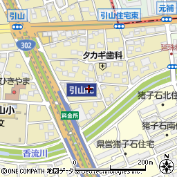 愛知県名古屋市名東区引山2丁目1107周辺の地図