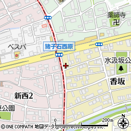 愛知県名古屋市名東区香坂125周辺の地図