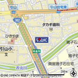 愛知県名古屋市名東区引山2丁目1104周辺の地図