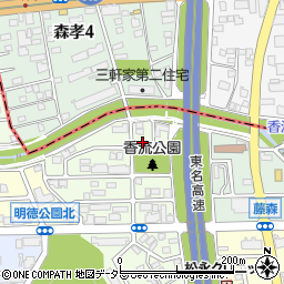 愛知県名古屋市名東区藤森西町203-2周辺の地図